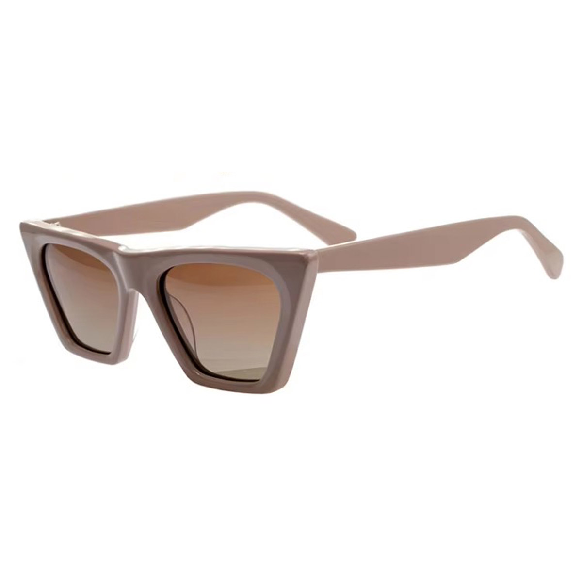 Zonnebril van acetaat met nylon lens en matte acetaatmontuur Zonnebril van acetaat met nylon lens en matte acetaatmontuur