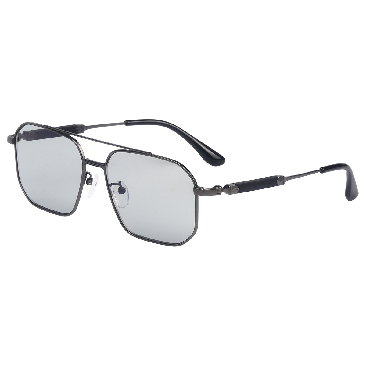 Slagvaste zonnebril van puur titanium met vierkant montuur Slagvaste zonnebril van puur titanium met vierkant montuur