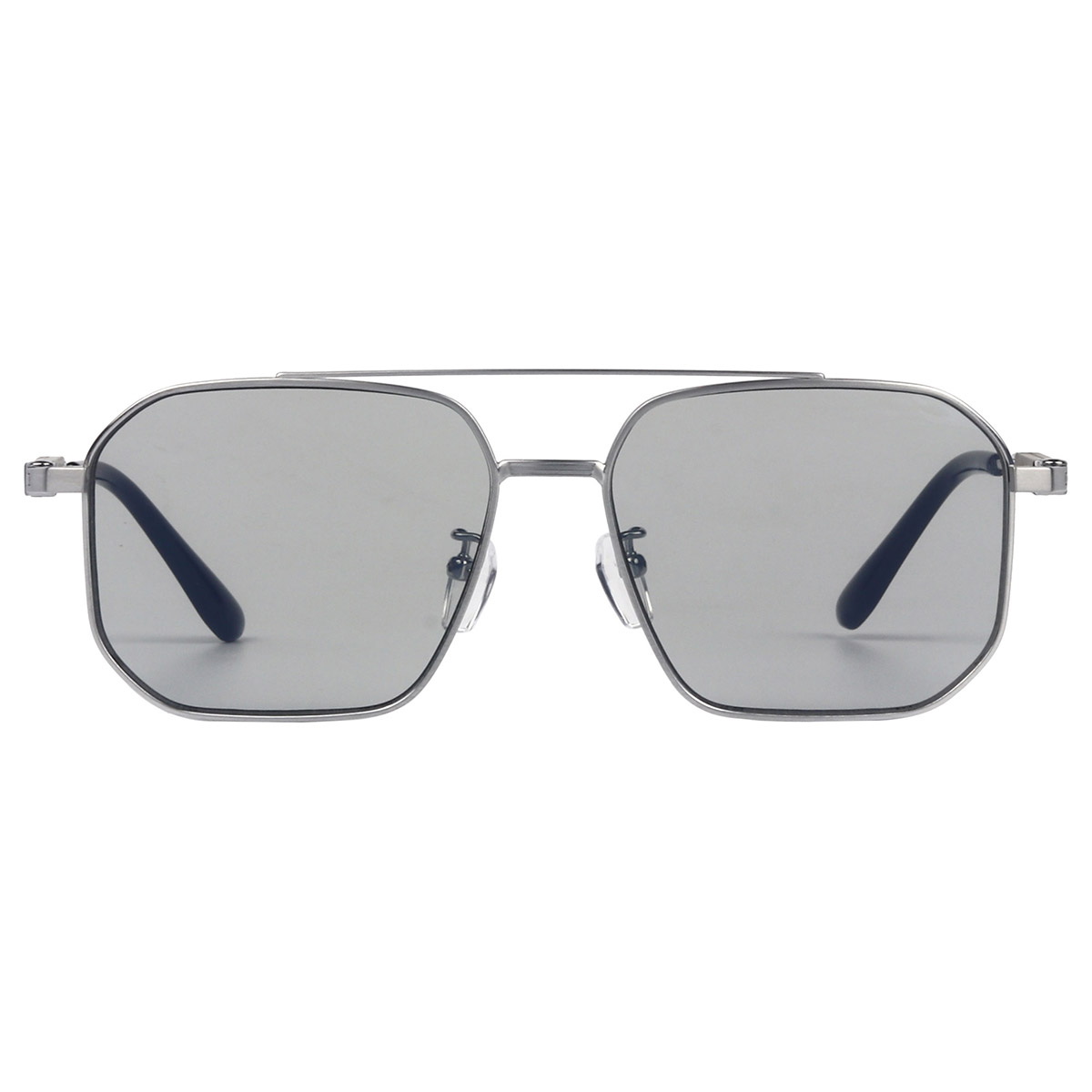 Slagvaste zonnebril van puur titanium met vierkant montuur Slagvaste zonnebril van puur titanium met vierkant montuur