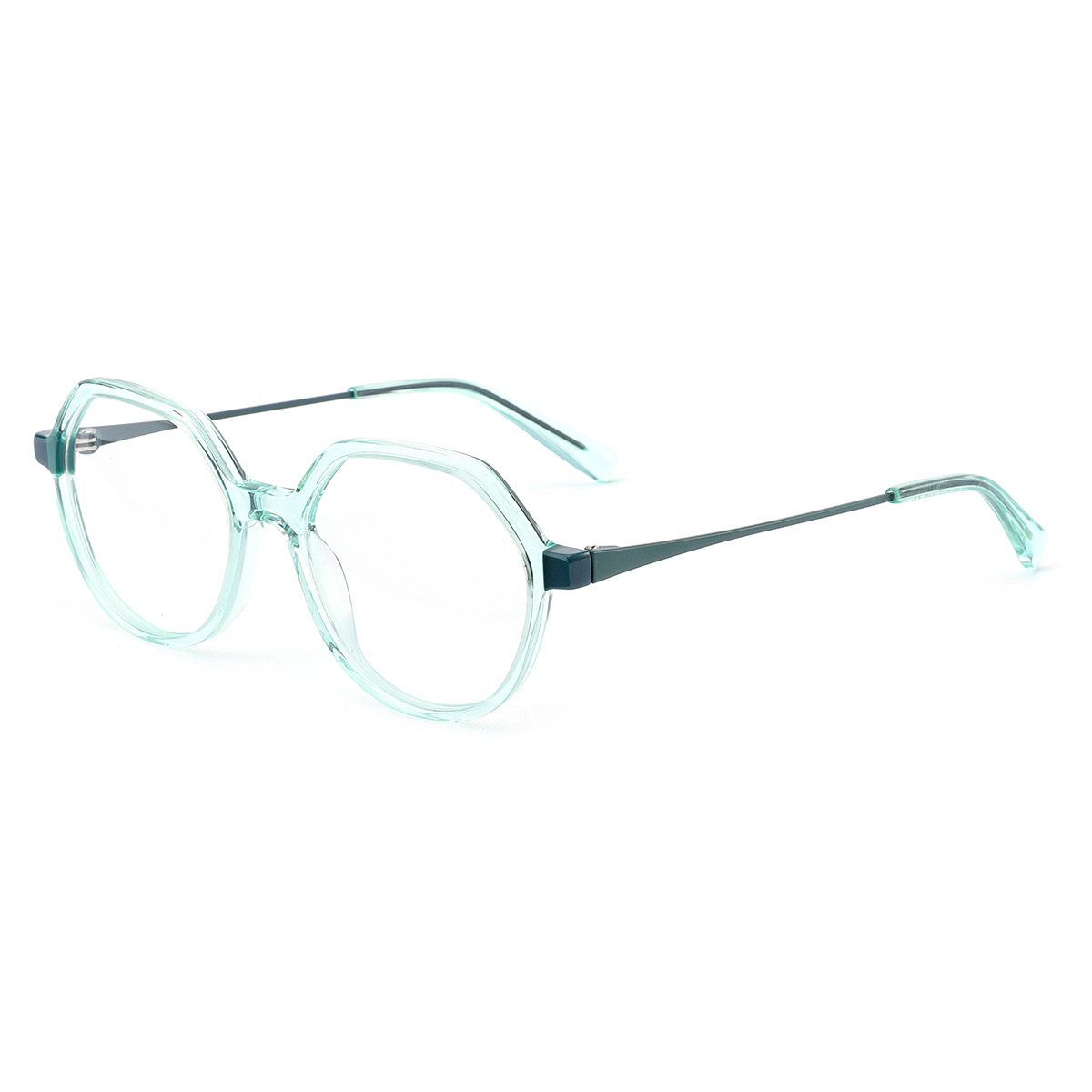 Lichte luxe gesplitste mix en match optische bril van acetaat Lichte luxe gesplitste mix en match optische bril van acetaat