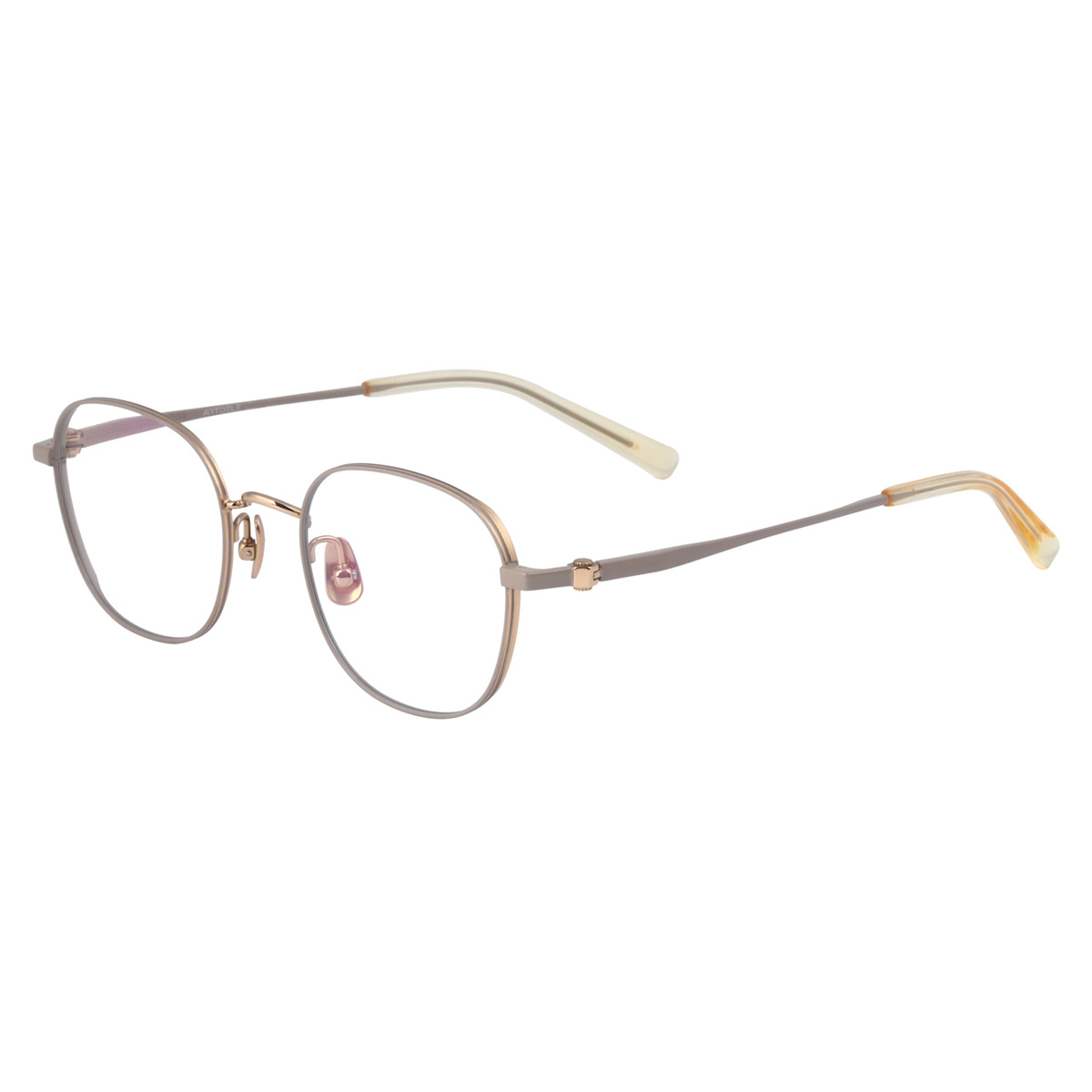 Ergonomische, puur titanium optische bril met volledig frame