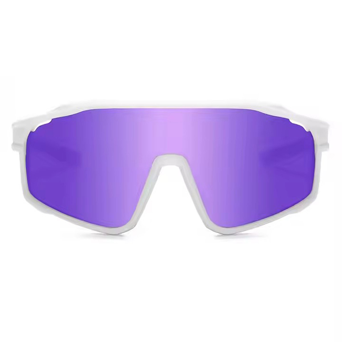 TR90 klimzonnebril met volledig frame en wit frame TR90 klimzonnebril met volledig frame en wit frame