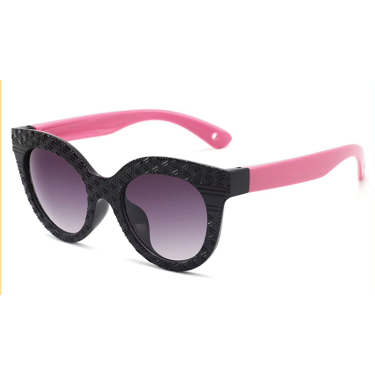 Modieuze nylon gepolariseerde anti-UV kinderzonnebril met rond frame Modieuze nylon gepolariseerde anti-UV kinderzonnebril met rond frame