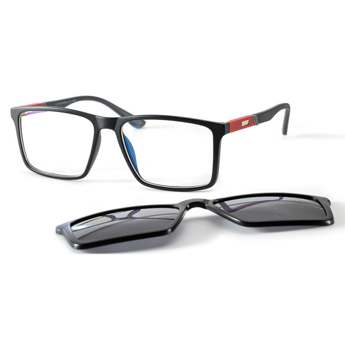 Antislip- en slijtvaste clip-on-zonnebril Antislip- en slijtvaste clip-on-zonnebril
