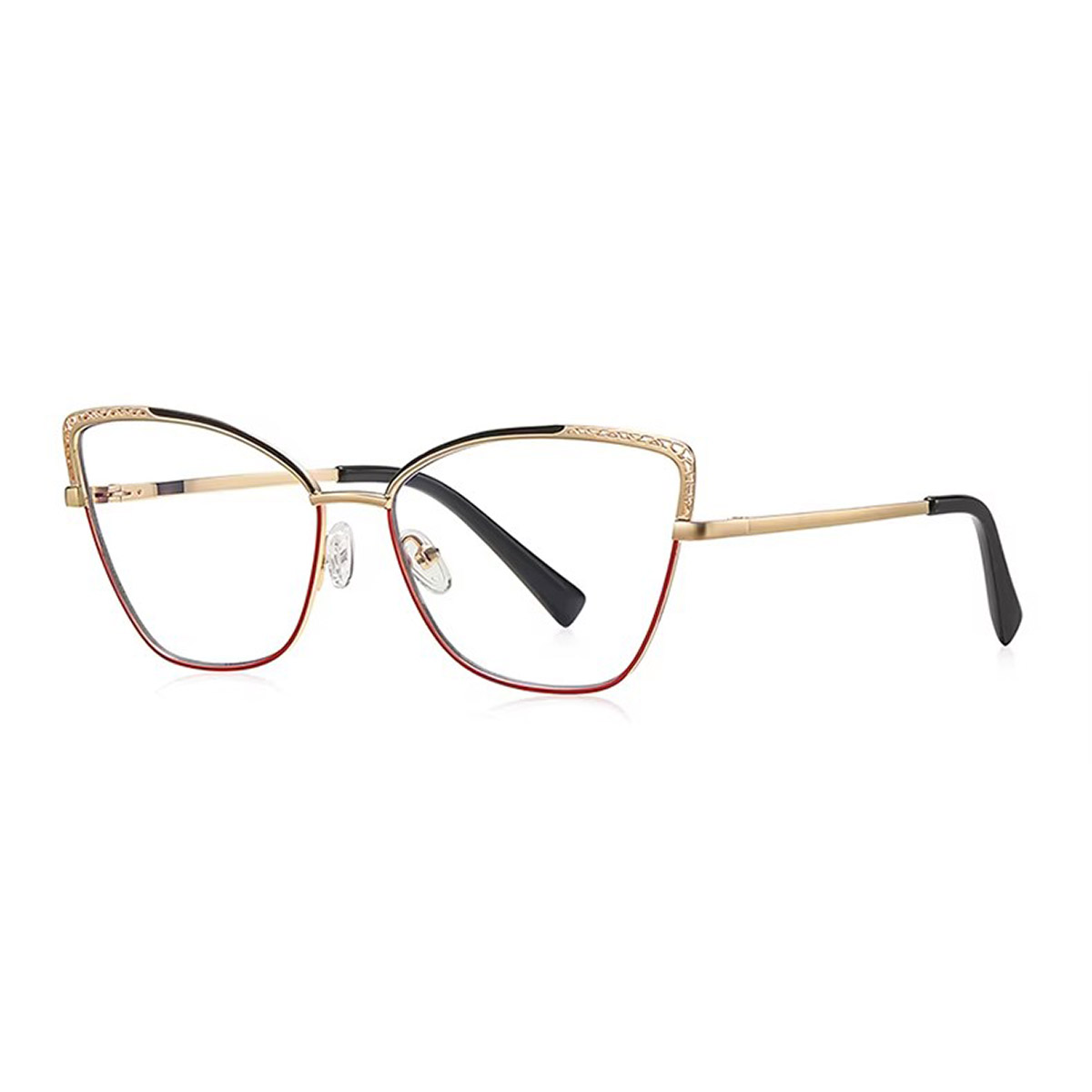 Cat-eye holle metalen leesbril voor dames Cat-eye holle metalen leesbril voor dames