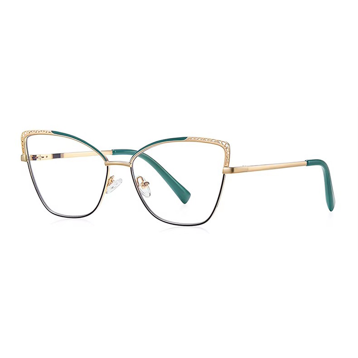 Cat-eye holle metalen leesbril voor dames Cat-eye holle metalen leesbril voor dames