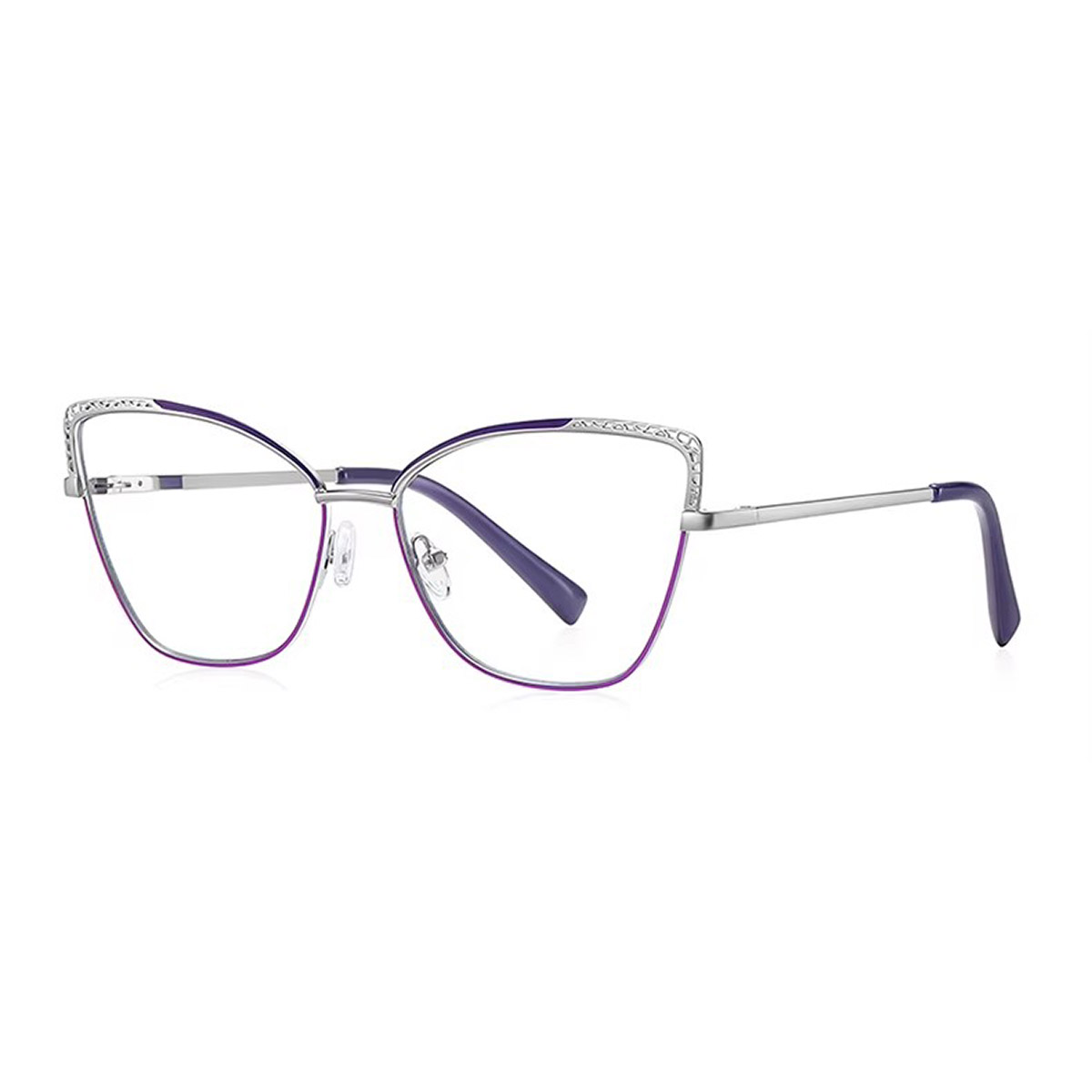 Cat-eye holle metalen leesbril voor dames Cat-eye holle metalen leesbril voor dames