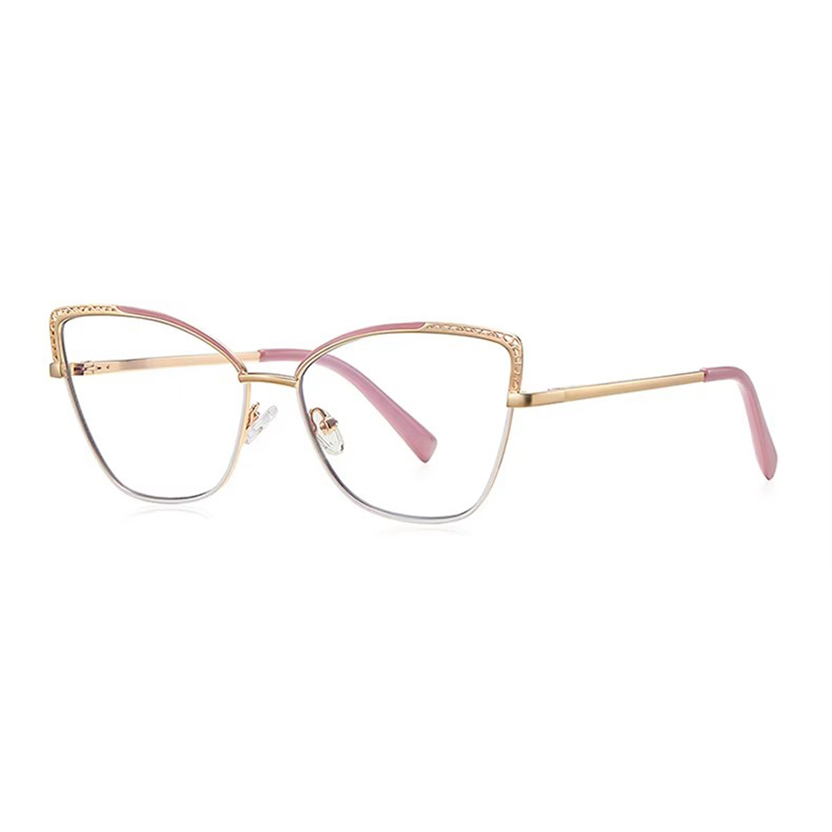 Cat-eye holle metalen leesbril voor dames Cat-eye holle metalen leesbril voor dames