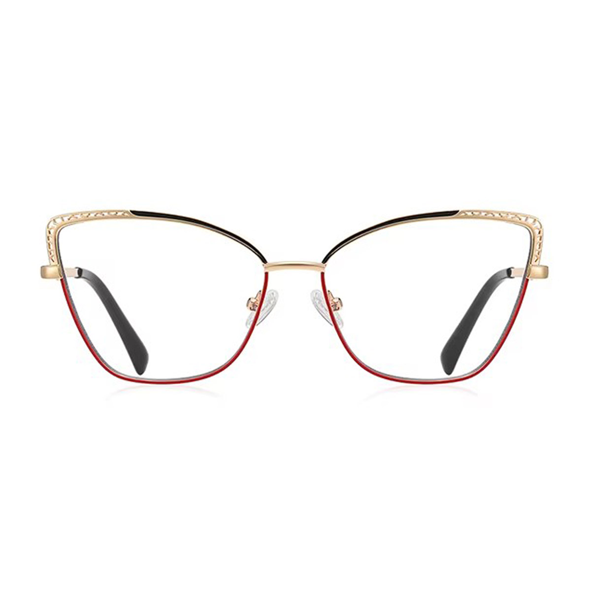 Cat-eye holle metalen leesbril voor dames Cat-eye holle metalen leesbril voor dames