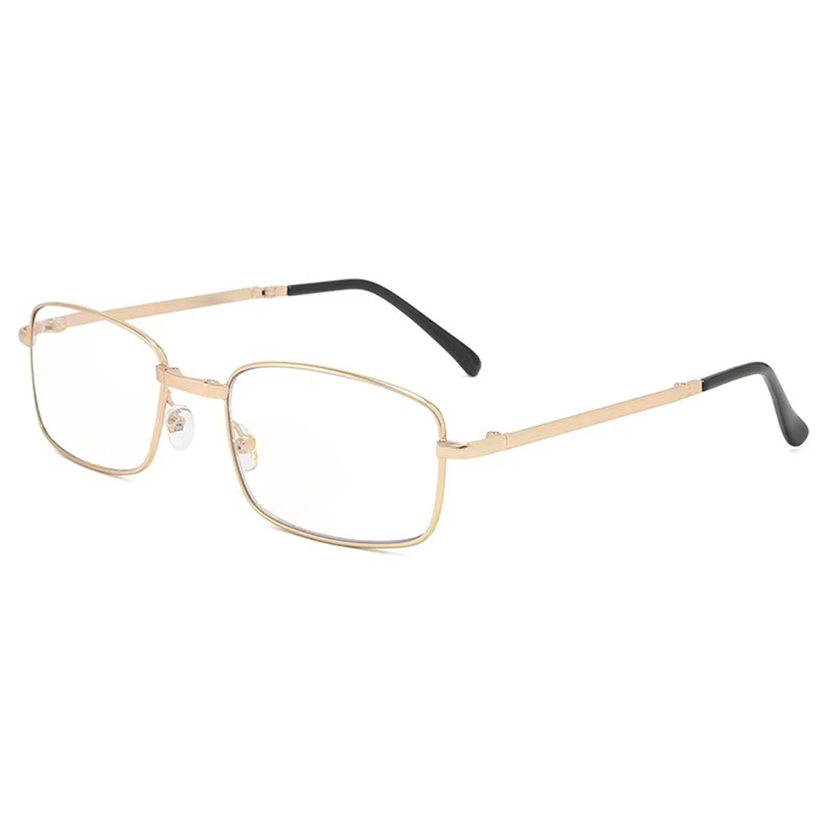 Full-frame ultralichte titanium retro UV400-leesbril voor heren