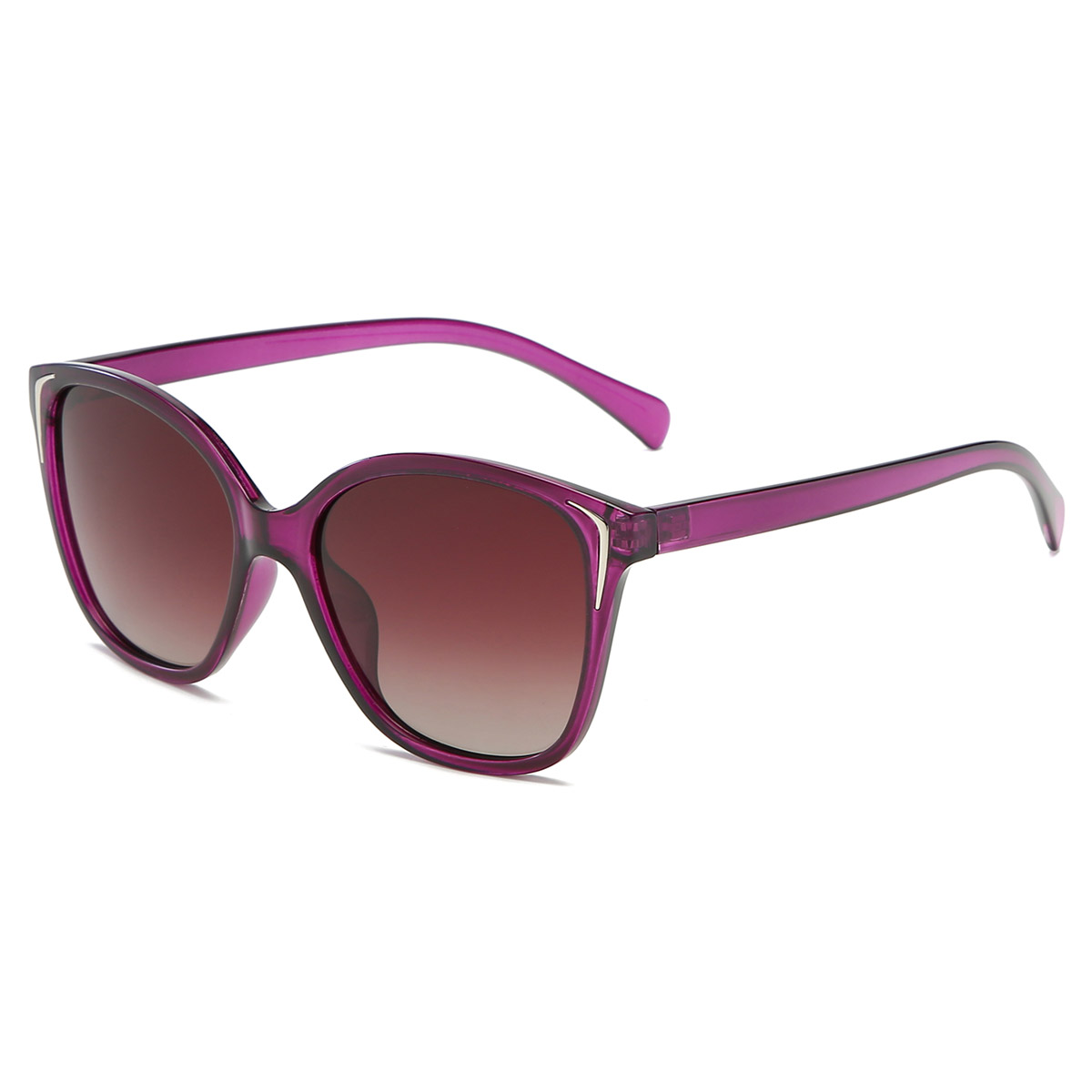 TR/PC-zonnebril met cat-eye-montuur en gradiënt TR/PC-zonnebril met cat-eye-montuur en gradiënt